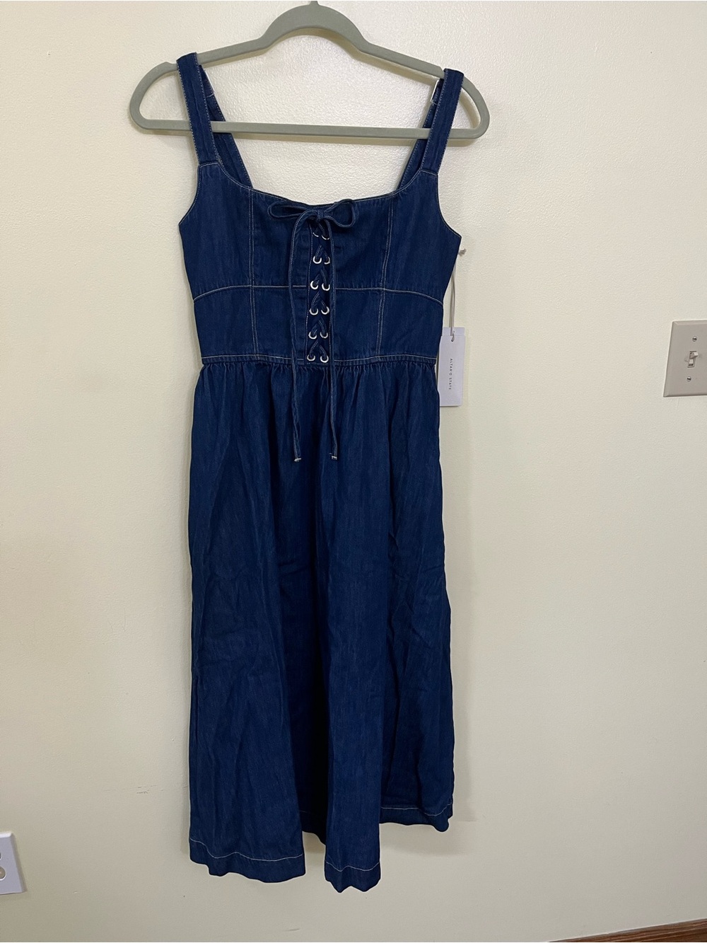 NEW Altar’d State Denim Midi Dress Size XS and Small Available NWT - Picture 2 of 10